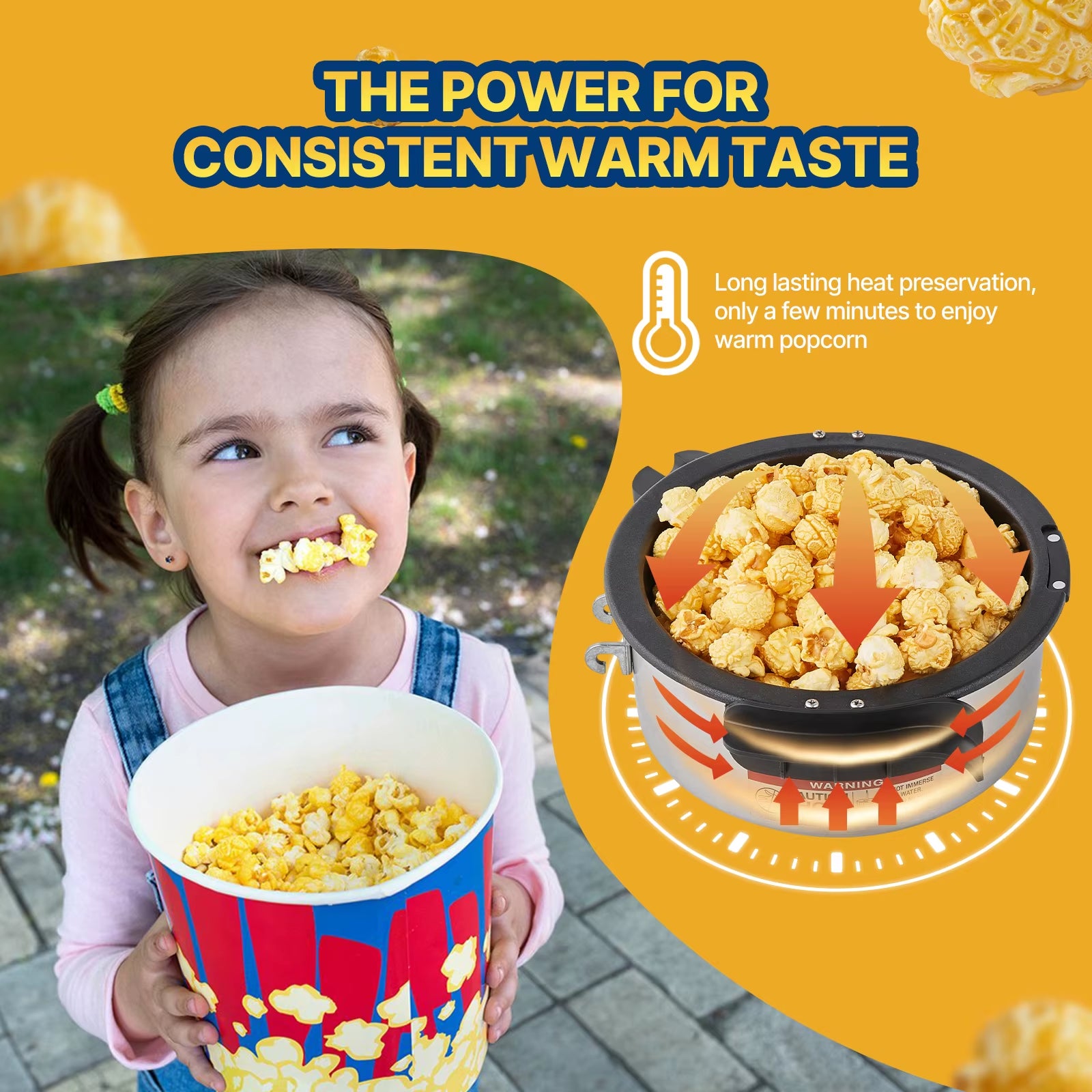 4Oz Popcorn Maker Commercial Popcorn Machine Countertop Popcorn Maker Includes Tabletop Popcorn Maker 1.5 Gal per Batch