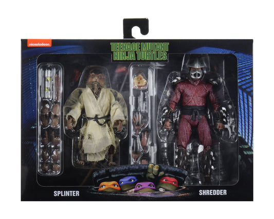 - Teenage Mutant Ninja Turtles (1990 Movie) -7” Scale-Action Figure – Splinter and Shredder 2 Pack