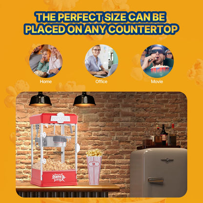 4Oz Popcorn Maker Commercial Popcorn Machine Countertop Popcorn Maker Includes Tabletop Popcorn Maker 1.5 Gal per Batch