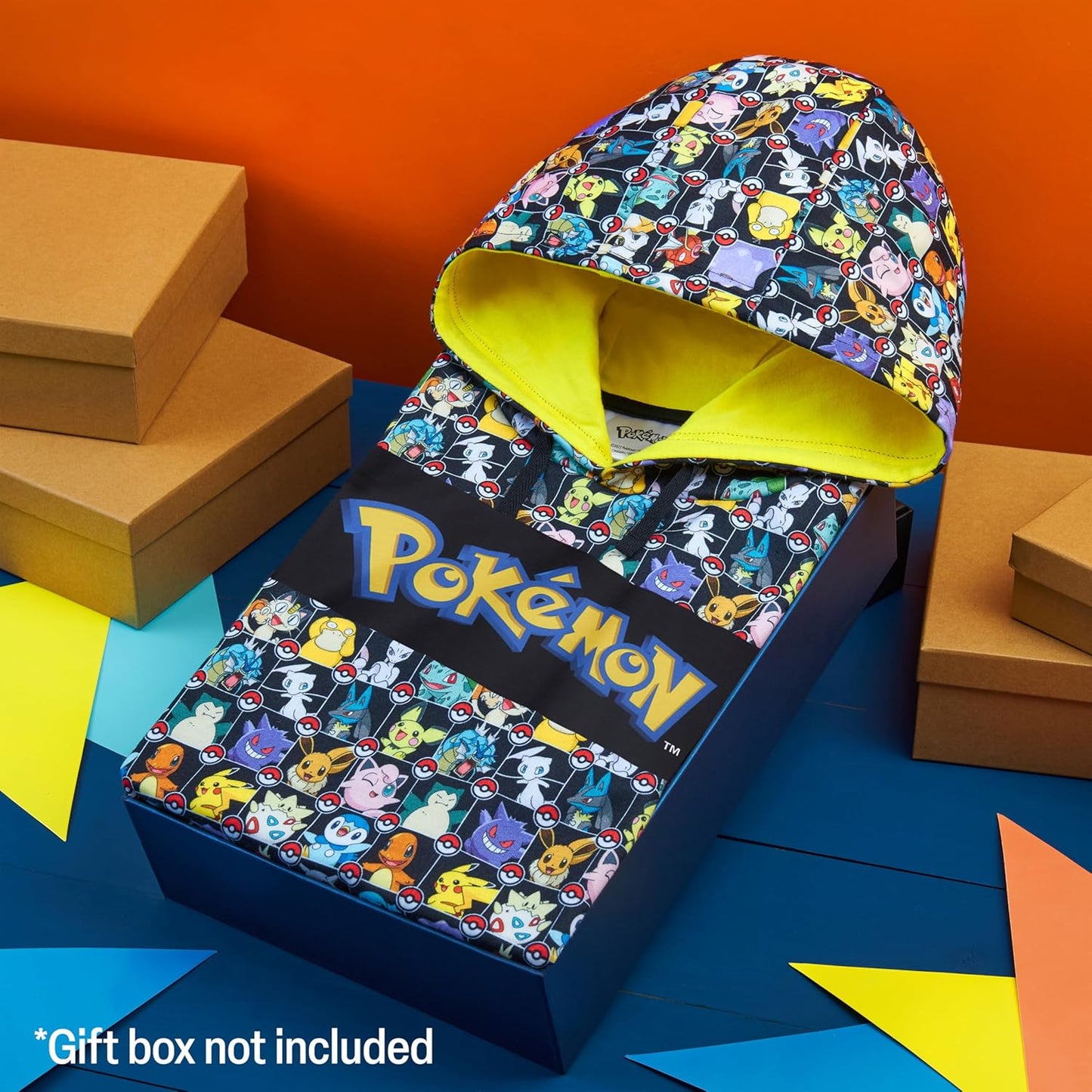 Pokemon Kids Hoodie for Teenagers and Boys Hoodies Warm Soft Pullover Sweatshirt Pikachu 4-15 Years Official Merchandise Pokemon Gifts for Boys